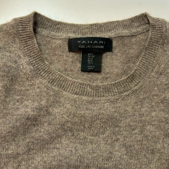 Tahari Cashmere Sweater Size S | Light Brown - Picture 1 of 3